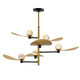 ET2 - E24075-BKNAB - LED Chandelier - Pearl - Black / Natural Aged Brass