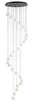 ET2 - E24169-18BKGLD - LED Pendant - Newton - Black / Gold