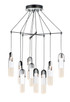 ET2 - E24179-93BKAL - LED Pendant - Capsule - Black / Brushed Aluminum