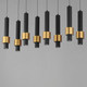 Reveal LED Linear Pendant (E24758-BKGLD)
