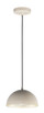 ET2 - E24900-GTAL - LED Pendant - Hemisphere - Gloss Taupe / Aluminum