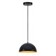 ET2 - E24902-GBGLD - LED Pendant - Hemisphere - Gloss Black / Gold