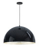 ET2 - E24906-GBAL - LED Pendant - Hemisphere - Gloss Black / Aluminum