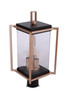 Metalwork Three Light Outdoor Post Mount (ZA6515-MNSB)