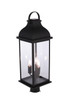 Bent Tree Three Light Outdoor Post Mount (ZA7225-MN)