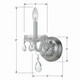 Traditional Crystal One Light Wall Sconce (1031-CH-CL-SAQ)