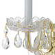 Traditional Crystal One Light Wall Sconce (1031-PB-CL-MWP)