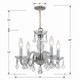 Traditional Crystal Four Light Mini Chandelier (1064-CH-CL-SAQ)