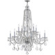Traditional Crystal 12 Light Chandelier (1112-CH-CL-S)