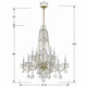Traditional Crystal 12 Light Chandelier (1112-PB-CL-MWP)