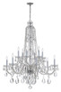 Crystorama - 1114-CH-CL-MWP - 12 Light Chandelier - Traditional Crystal - Polished Chrome