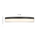 Clarion LED Flush Mount (6-4444-13-BK)