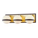 Troy Lighting - B7473-TBZ/BBA - Three Light Bath And Vanity - Ace - Textured Bronze Brushed Brass
