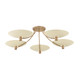 Troy Lighting - C1160-PBR/SSD - Five Light Semi Flush Mount - Wolfe - Patina Brass