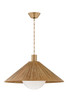Troy Lighting - F1432-PBR - One Light Pendant - Woodside - Patina Brass