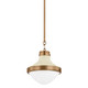 Troy Lighting - F3113-PBR/SSD - One Light Pendant - Maxton - Patina Brass