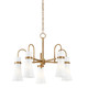 Troy Lighting - F3427-PBR - Five Light Chandelier - Maple - Patina Brass