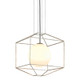 Troy Lighting - F5254 - One Light Chandelier - Silhouette - Silver Leaf