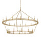 Troy Lighting - F6245-CPL - 28 Light Chandelier - Sutton - Champagne Leaf