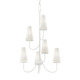 Troy Lighting - F6287-GSW - Six Light Chandelier - Marcel - Gesso White
