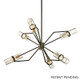 Troy Lighting - F6316-TBZ/BBA - Six Light Chandelier - Raef - Textured Bronze/Brushed Brass