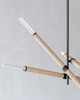 Cruiz Six Light Chandelier (F6706-SBK)
