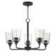 Maxim - 12875CLBK - Five Light Chandelier - Hudson - Black