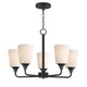 Maxim - 12875SWBK - Five Light Chandelier - Hudson - Black