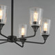 Hudson Six Light Chandelier (12876CLBK)