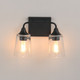 Hudson Two Light Bath Vanity (12882CLBK)
