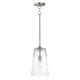 Maxim - 12886CLSN - One Light Pendant - Hudson - Satin Nickel