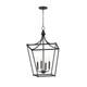 Maxim - 25314BK - Four Light Pendant - Clifton - Black