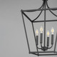 Clifton Four Light Pendant (25314BK)