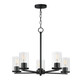 Maxim - 10286CLBK - Five Light Chandelier - Lateral - Black