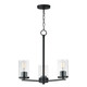 Maxim - 10287CLBK - Three Light Chandelier - Lateral - Black