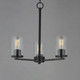 Lateral Three Light Chandelier (10287CLBK)
