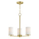 Maxim - 10287SWSBR - Three Light Chandelier - Lateral - Satin Brass