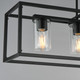 Lateral Four Light Linear Pendant (10288CLBK)