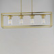 Lateral Four Light Linear Pendant (10288CLSBR)