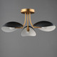 Maris Three Light Semi Flush Mount (10823BKNAB)