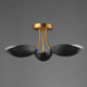 Maris Three Light Semi Flush Mount (10823BKNAB)
