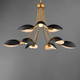 Maris Nine Light Chandelier (10829BKNAB)