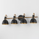 Dusk Four Light Wall Sconce (12344BKAB)