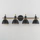 Dusk Four Light Wall Sconce (12344BKAB)