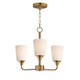 Maxim - 12873SWNAB - Three Light Chandelier - Hudson - Natural Aged Brass