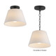 Hudson One Light Semi-Flush Mount/Pendant (12880SWBK)