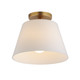 Maxim - 12880SWNAB - One Light Semi-Flush Mount/Pendant - Hudson - Natural Aged Brass
