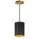 Maxim - 18054BKGL - One Light Pendant - Primrose - Gold Leaf