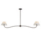 Maxim - 18102WTOI - Two Light Pendant - Saxon - Oil Rubbed Bronze