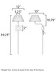 Dunbridge One Light Wall Sconce (18410RBANB)